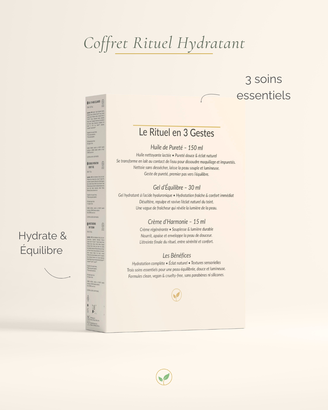 Coffret skincare visage comprenant une routine complète Maison Équilibre