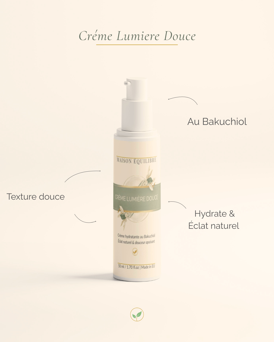 Crème skincare visage hydratante et apaisante Maison Équilibre