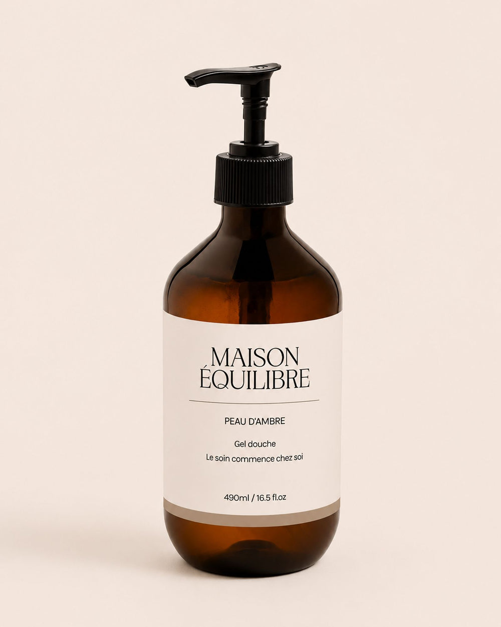 Gel douche mains et corps Peau d’Ambre de Maison Équilibre