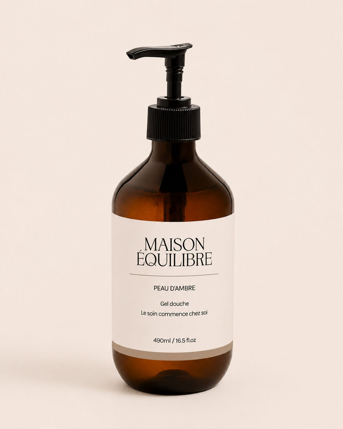 Gel douche mains et corps Peau d’Ambre de Maison Équilibre