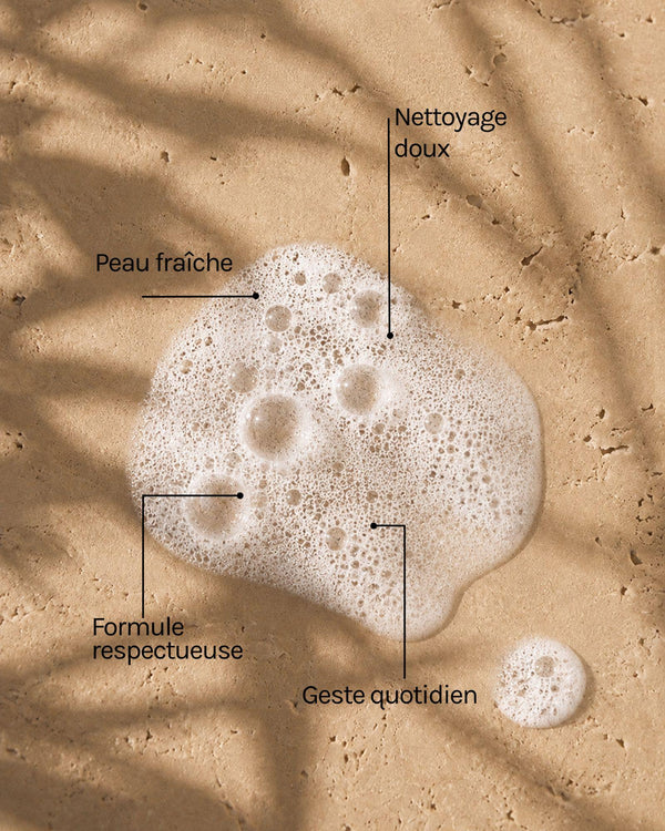 Texture mousse de Première et bénéfices du nettoyage doux