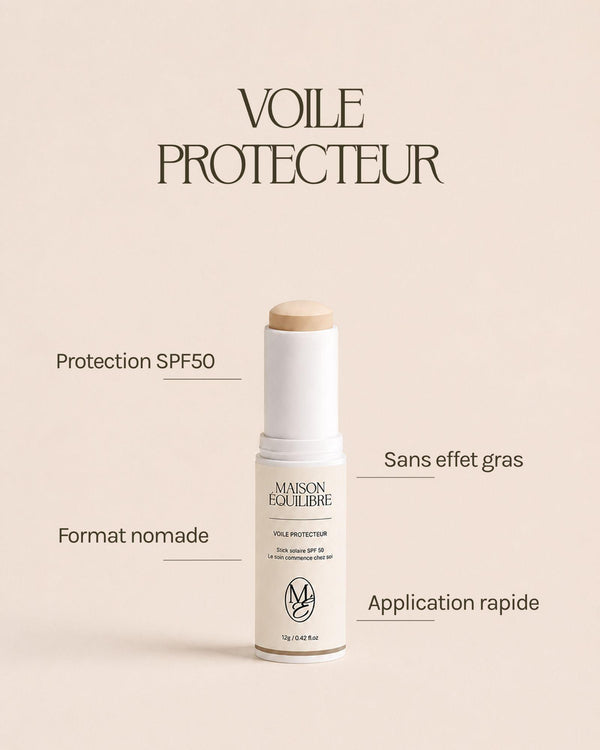 Bénéfices du stick solaire SPF50 Voile Protecteur
