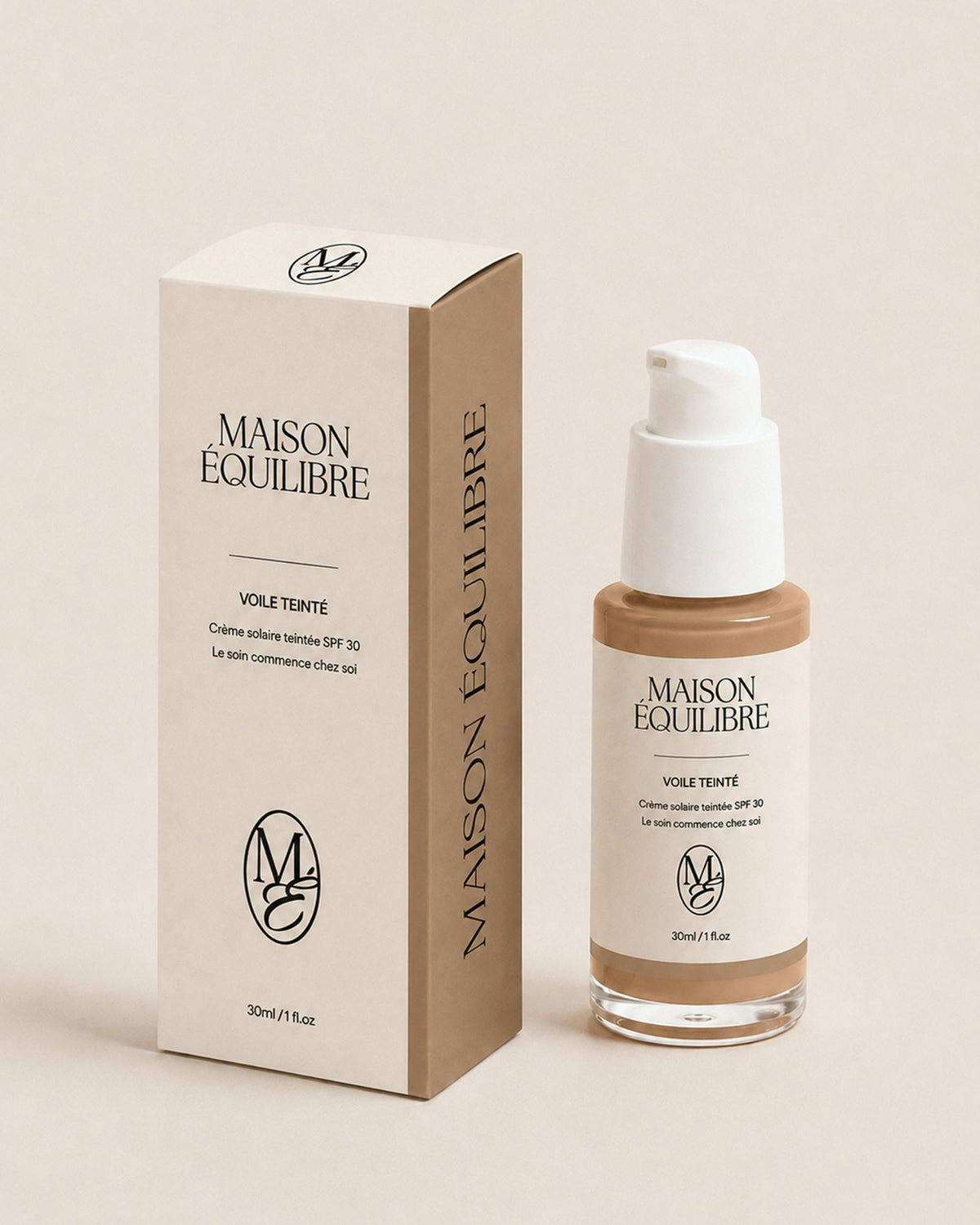 Crème teintée SPF30 Voile Teinté de Maison Équilibre